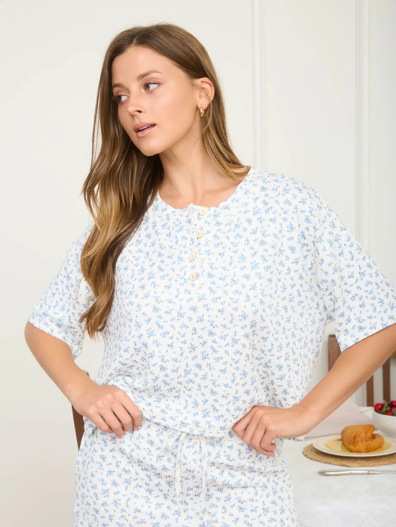 Floral Short Sleeve Top