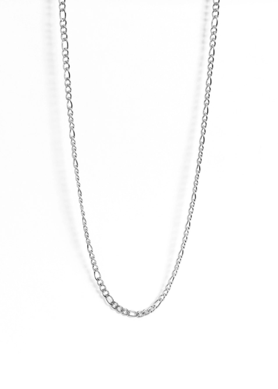 Figaro Chain Necklace-Silver