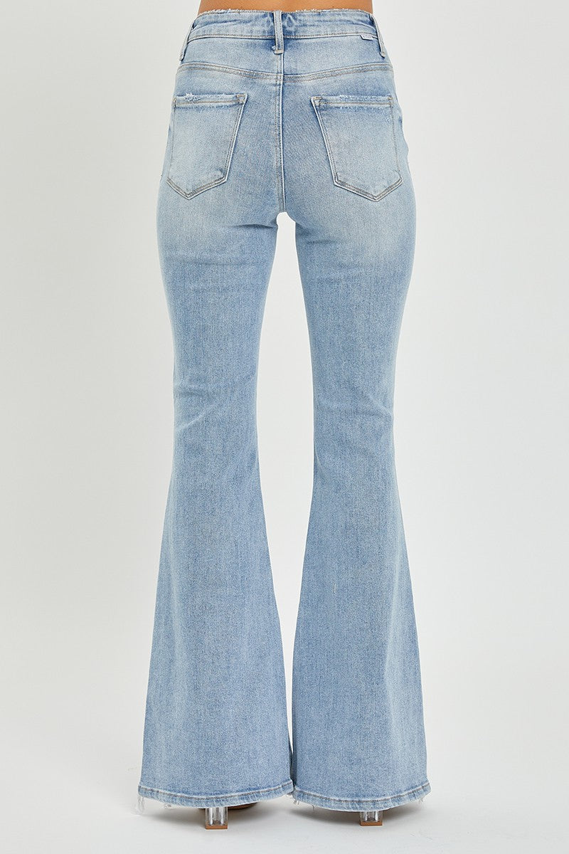 Split Flare Risen Jeans