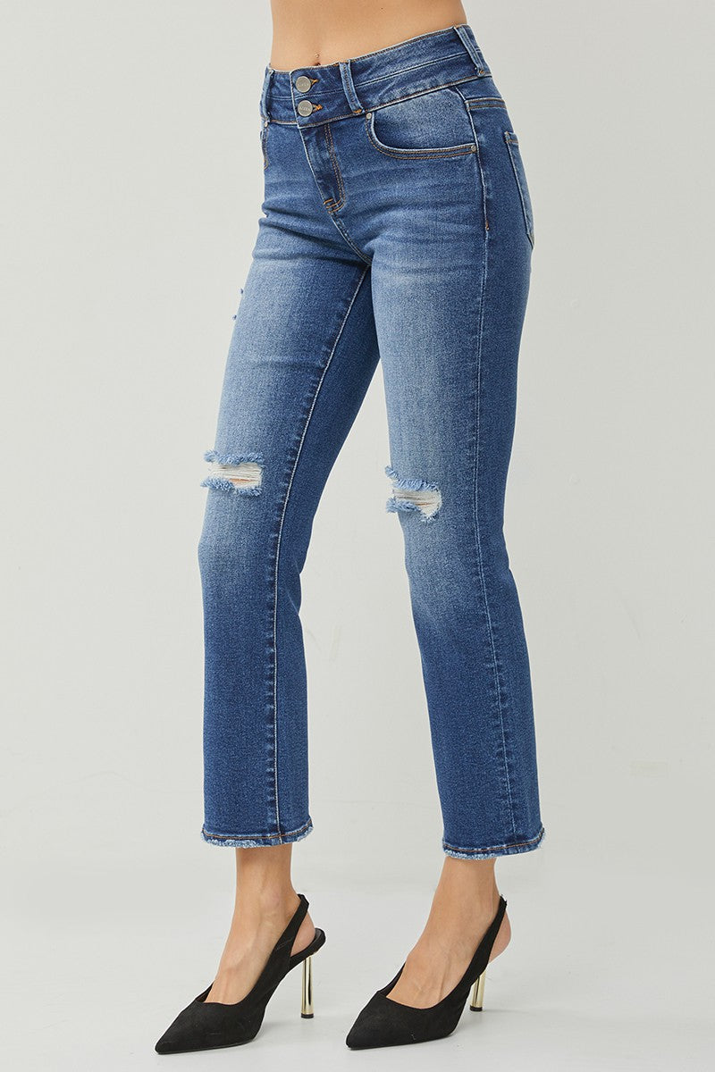 Slim Straight Dark Risen Denim