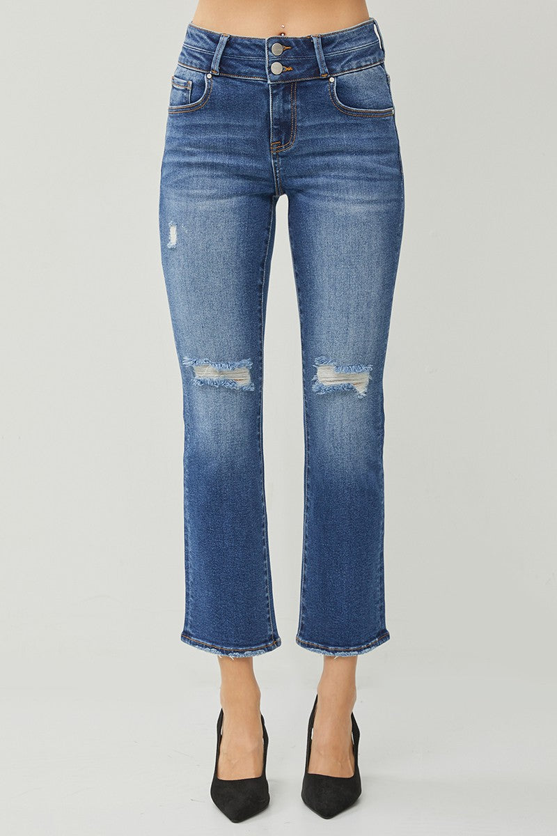 Slim Straight Dark Risen Denim
