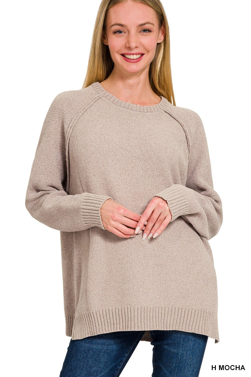 Heather Mocha Chenille Sweater
