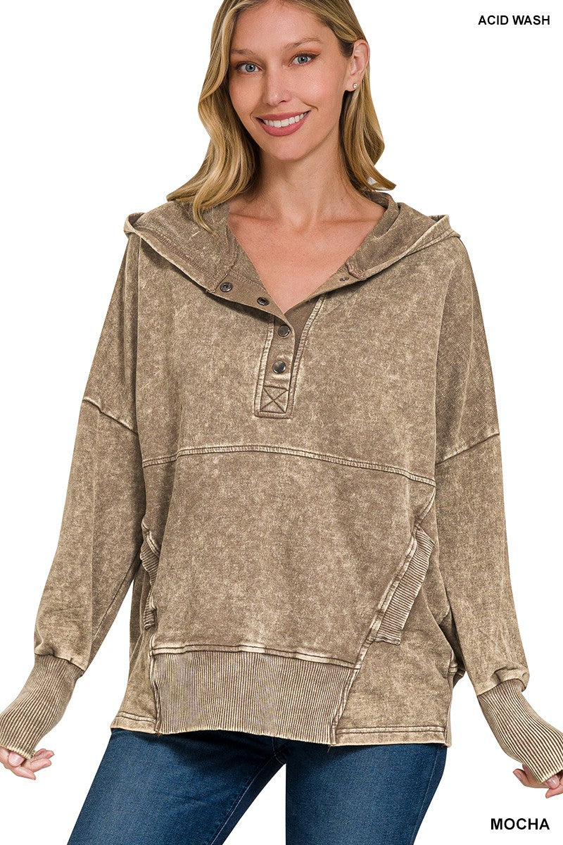 Mocha Kangaroo Pocket Hoodie