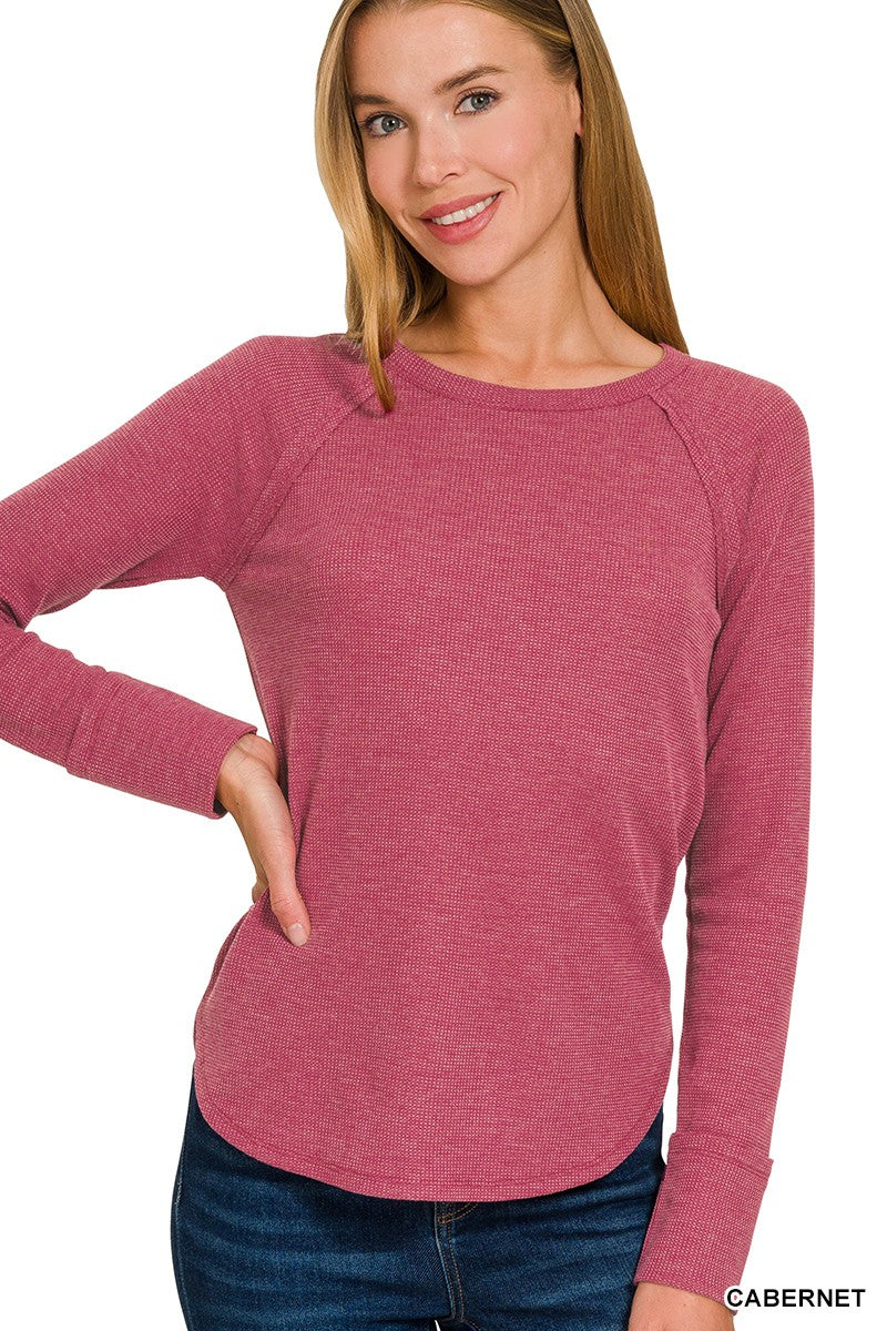 Baby Waffle Long Sleeve Top