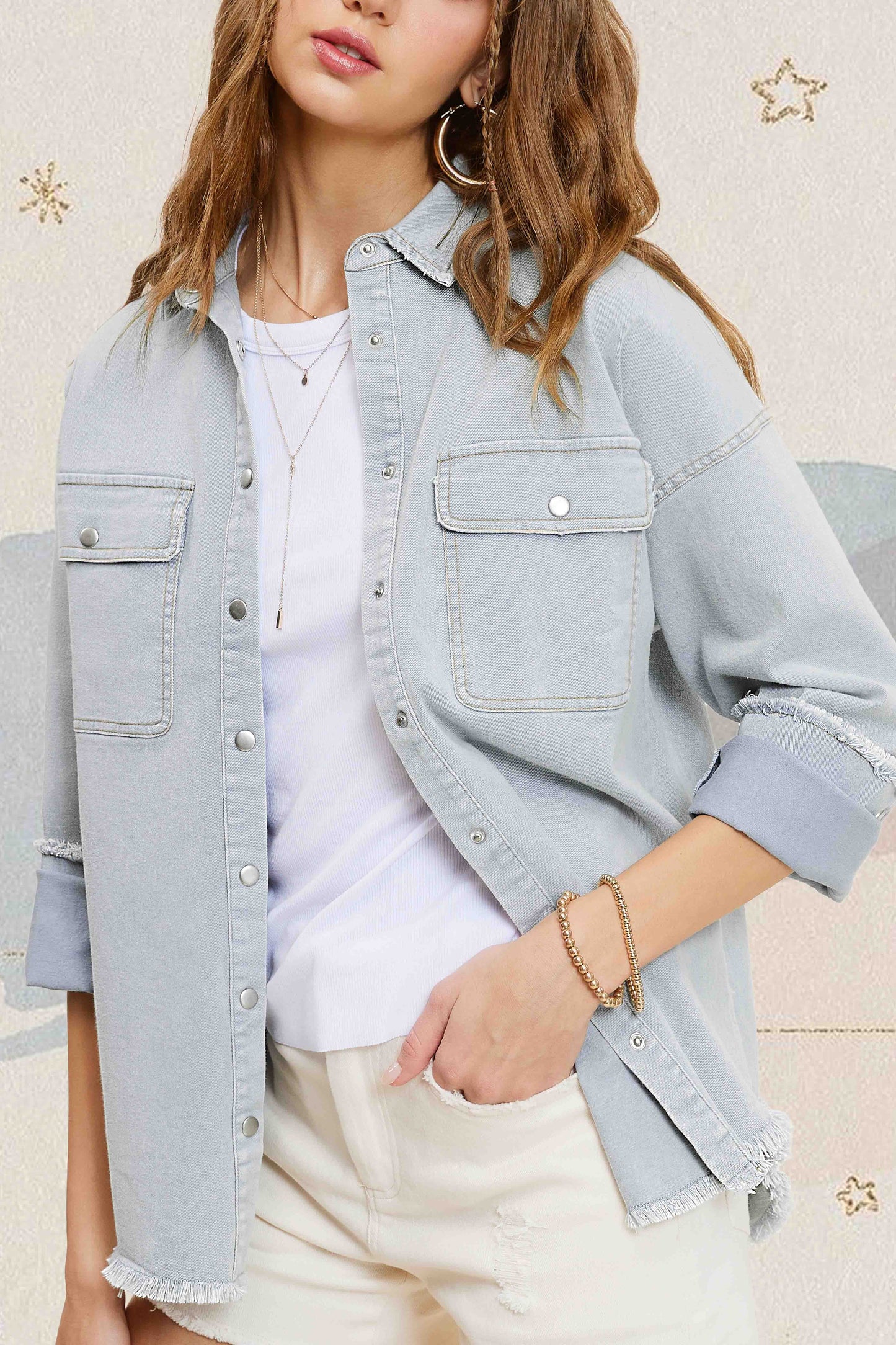 Button Down Denim Shirt