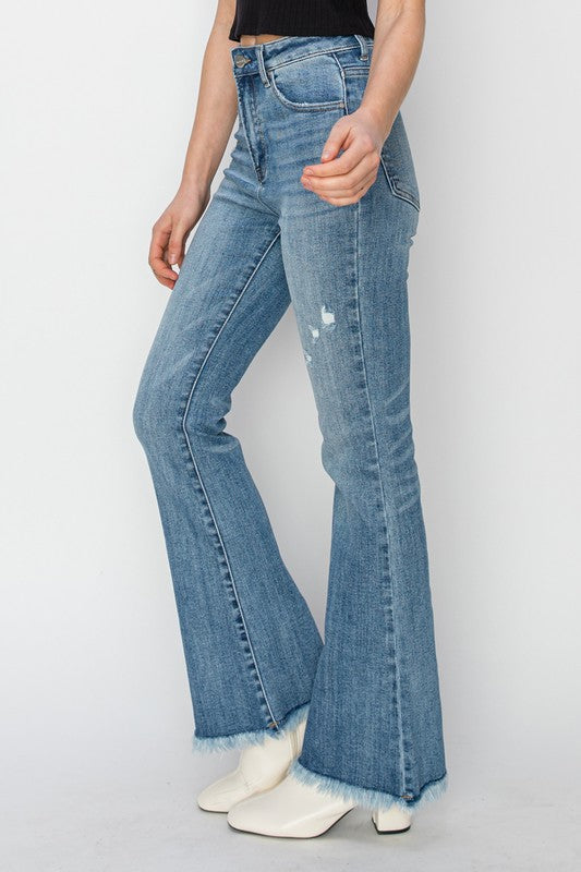 Vintage Frayed Bootcut Risen Denim