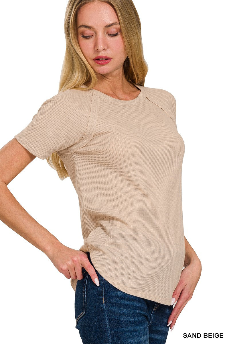 Baby Waffle Short Sleeve Top