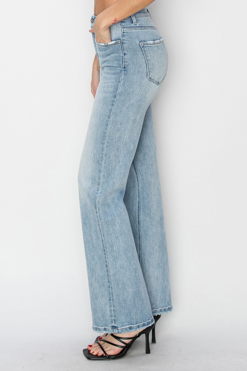 Light High Rise Straight Risen Denim