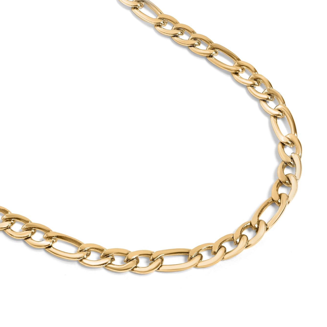Paperclip Chain Necklace-Gold