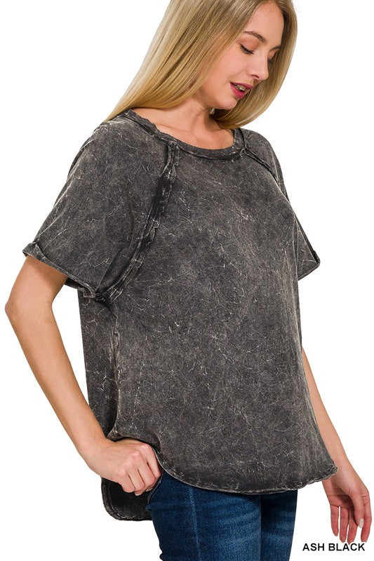 Crinkle Washed Tee