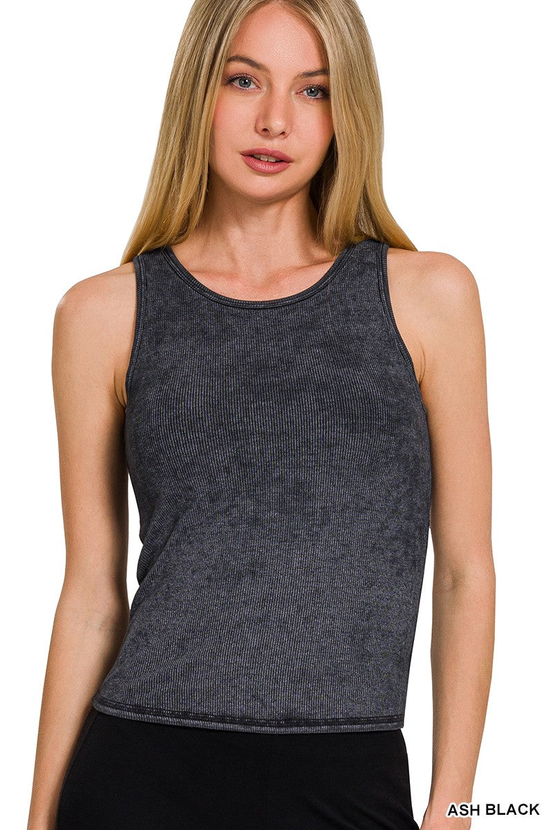 Washed Racerback Tank