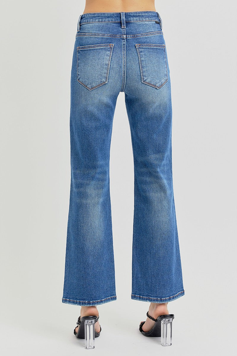 Dark Ankle Straight Risen Denim