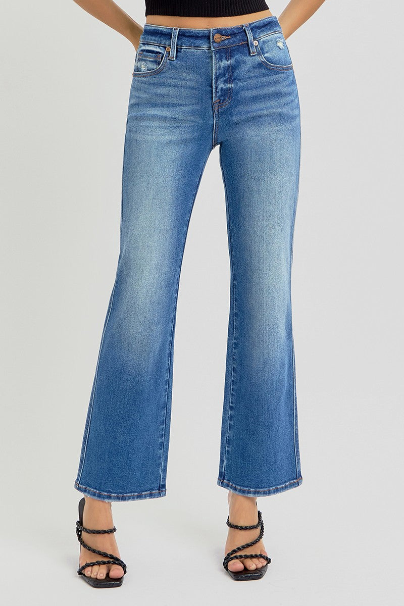 Dark Ankle Straight Risen Denim