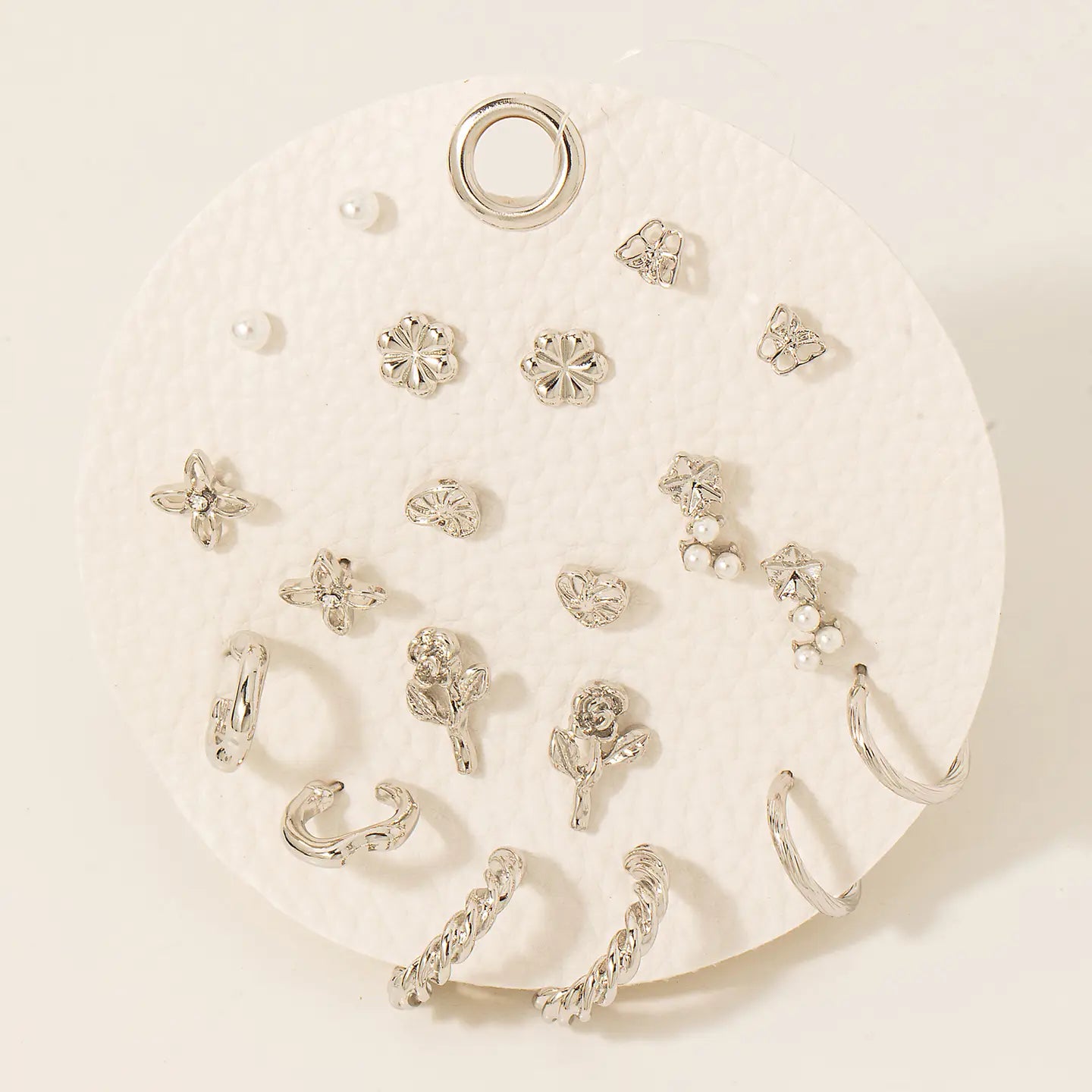Hoop and Stud Earring Set