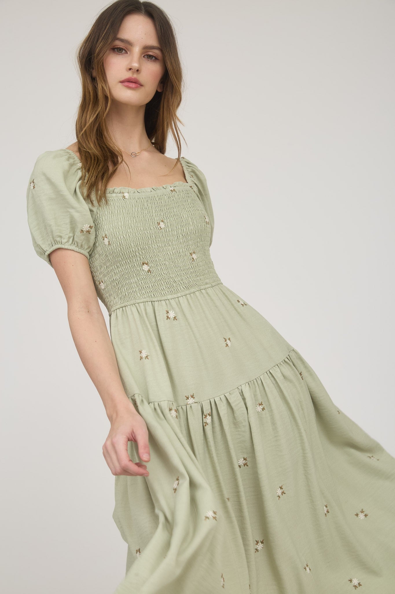 Floral Smocked Dress