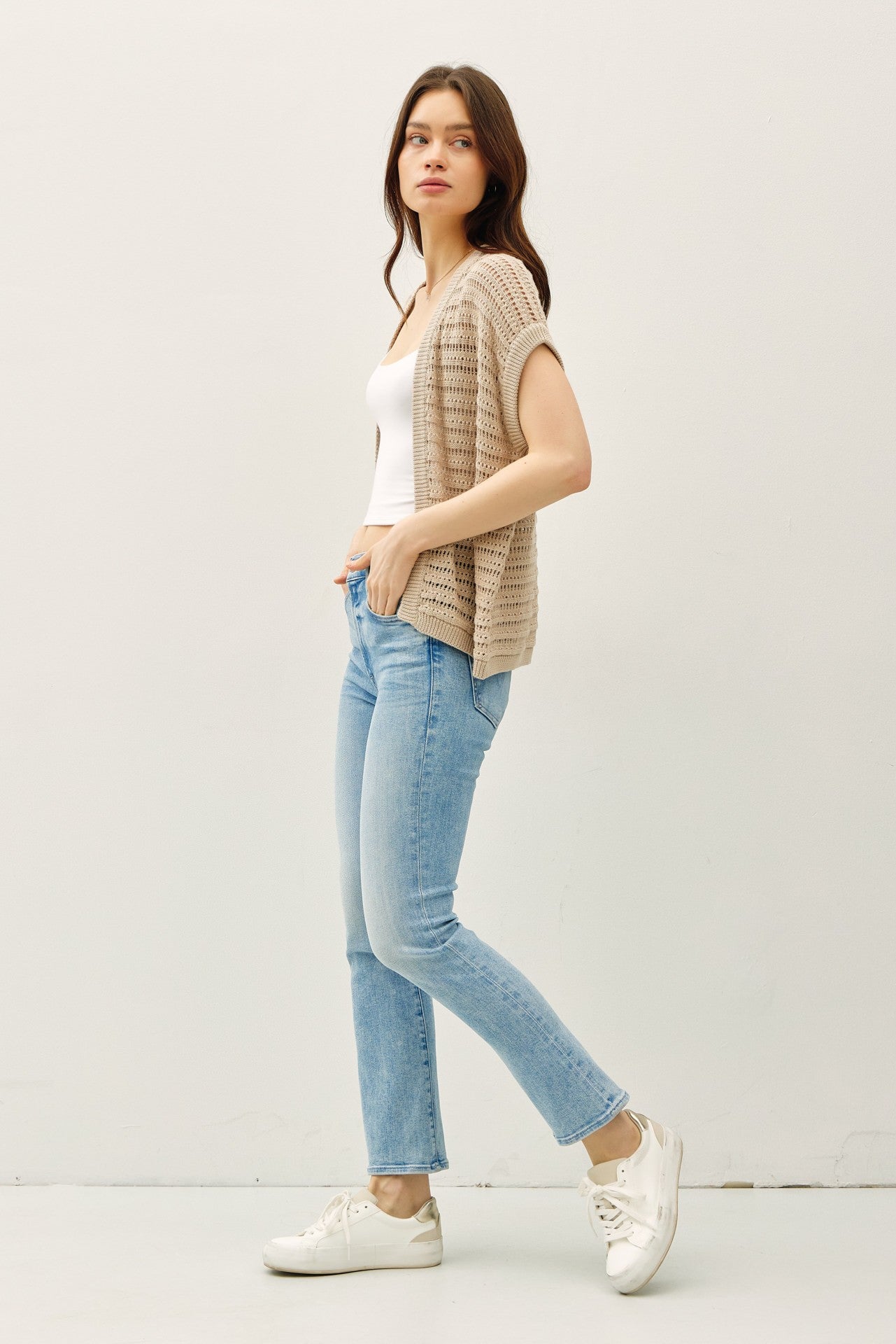 Crochet Open Cardigan