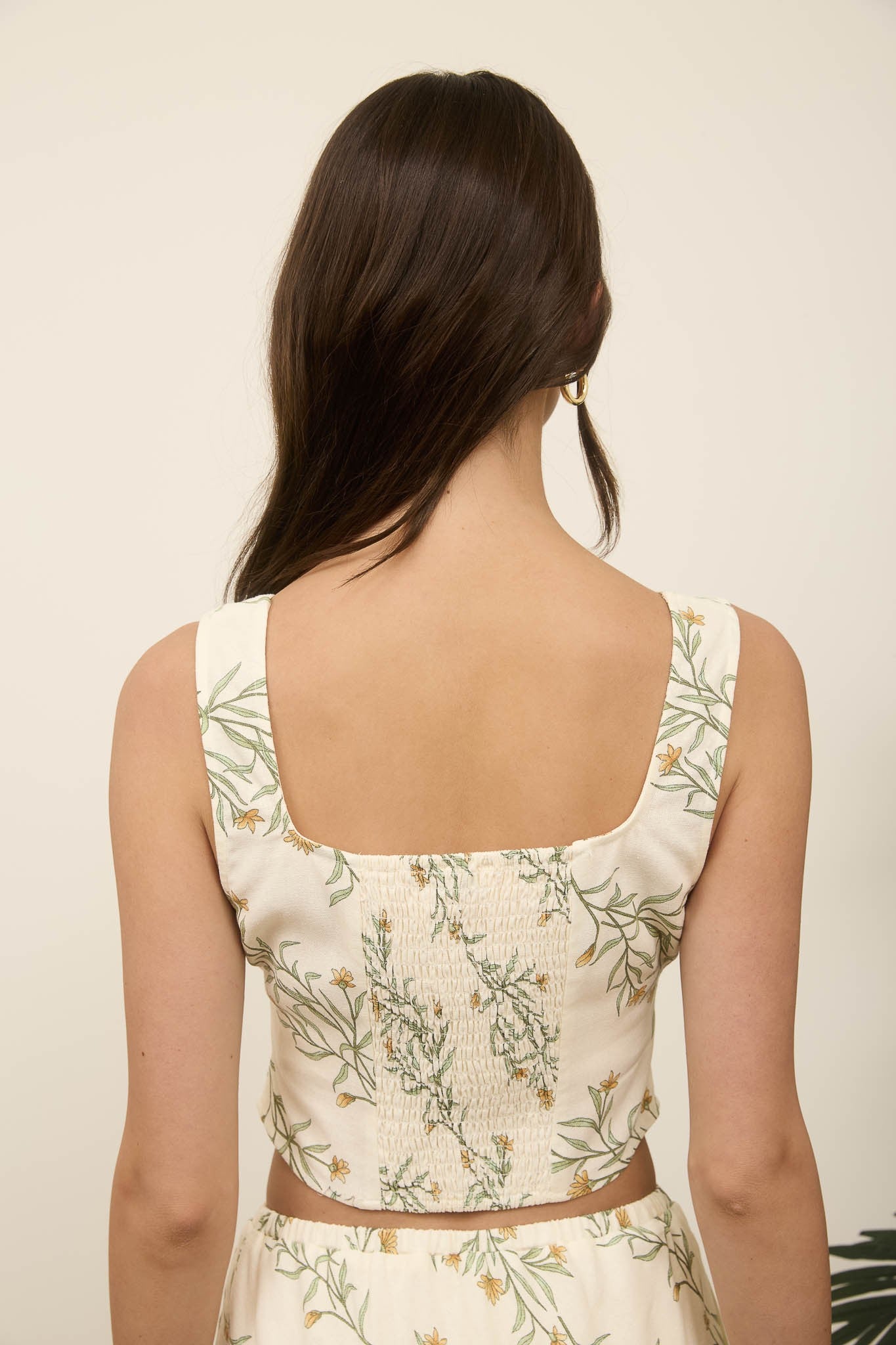 Floral Corset Top and Skirt Set