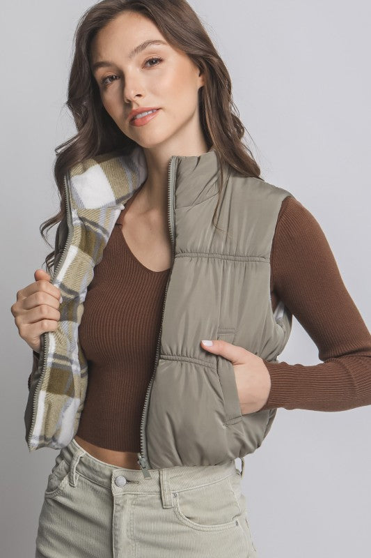 Reversable Puffer Vest