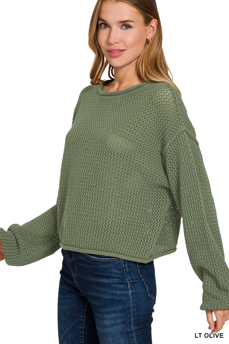 Textured Knit Sweater