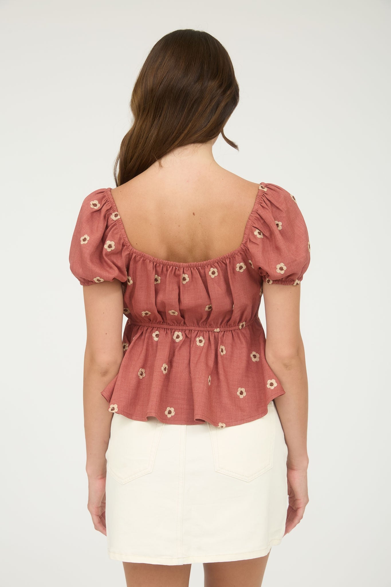 Daisy Embroidered Top