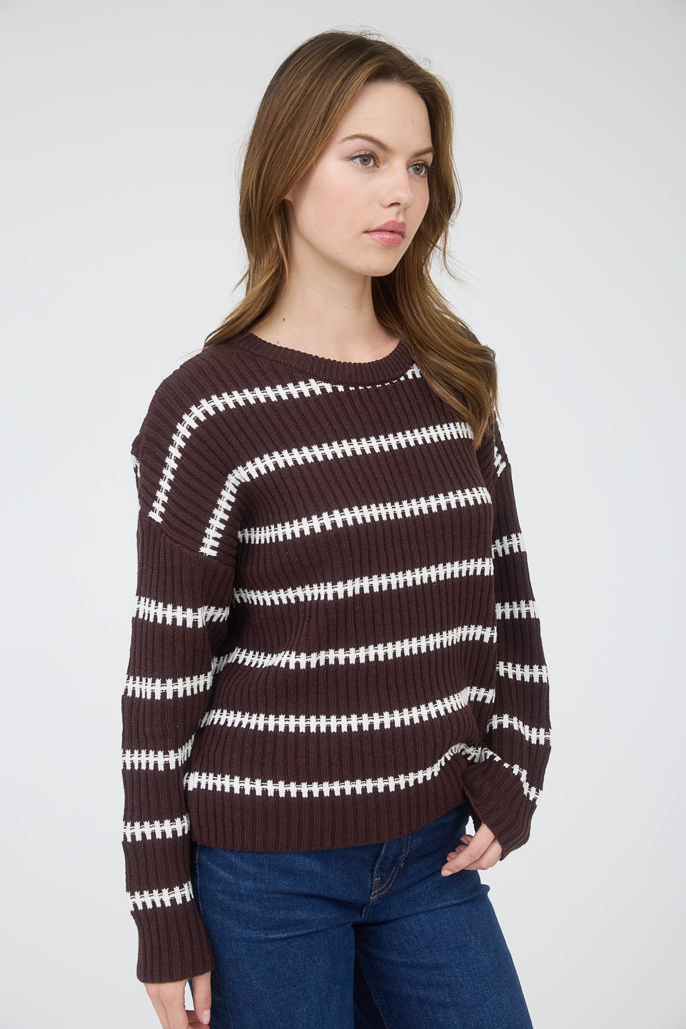 Stripe Ribbed Sweater