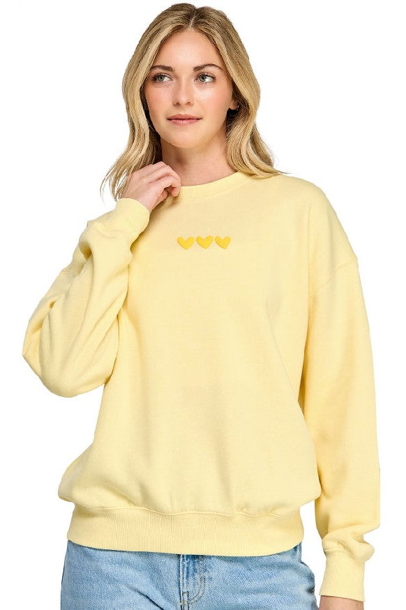 Love Puff Print Sweatshirt