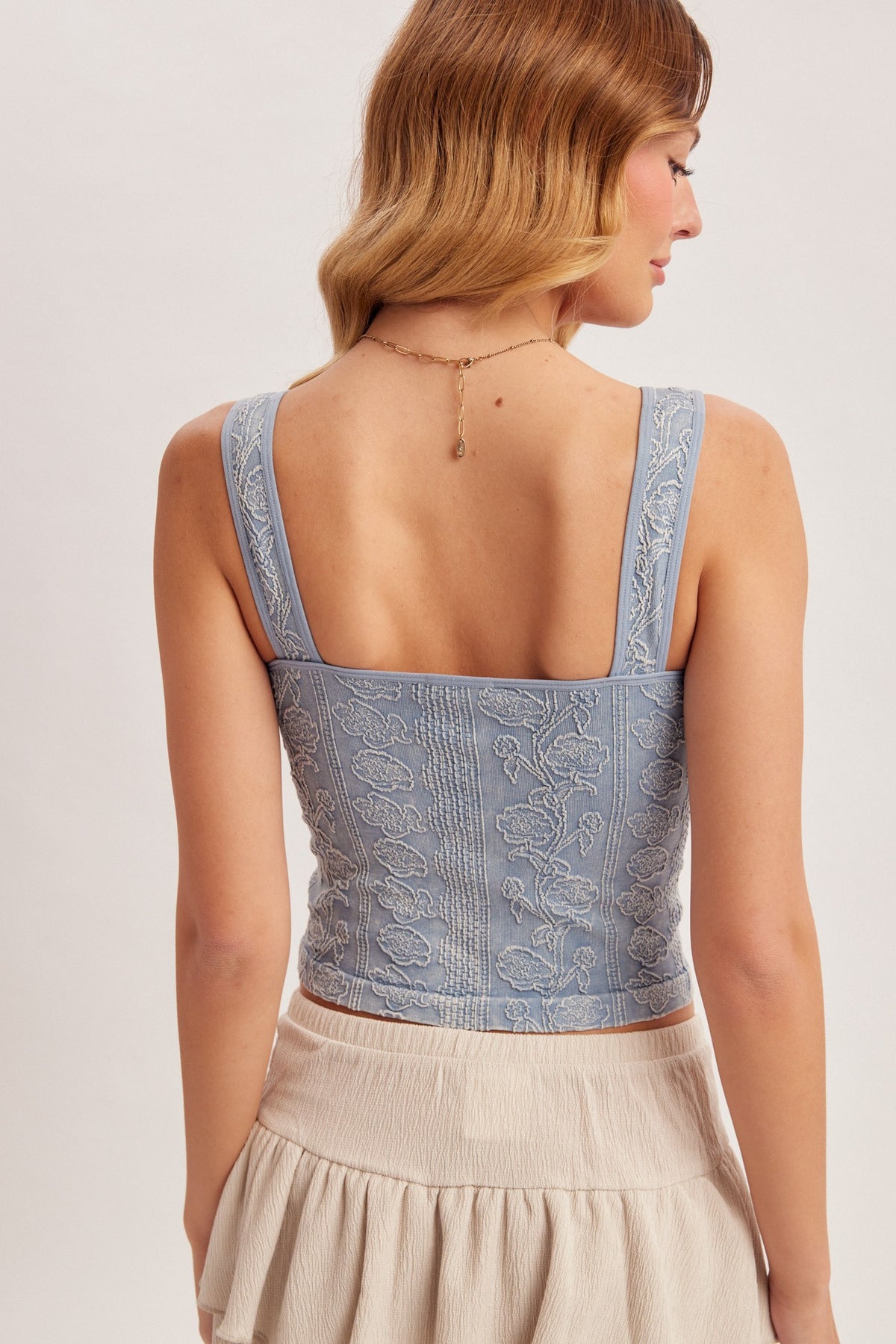 Floral V Neck Tank