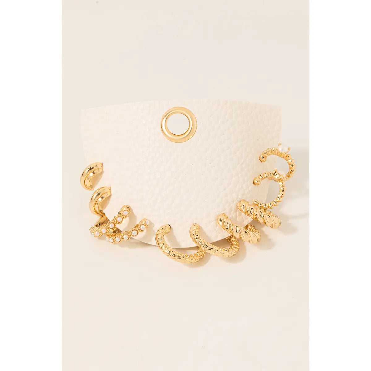 Mixed Metallic Hoop Set