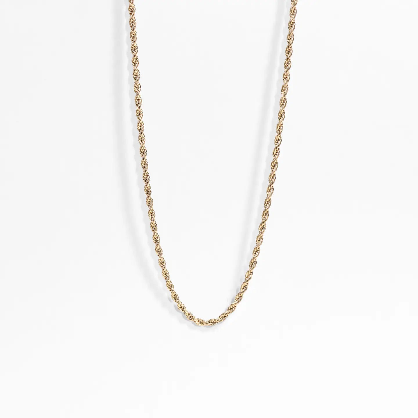 Gold Rope Chain Necklace