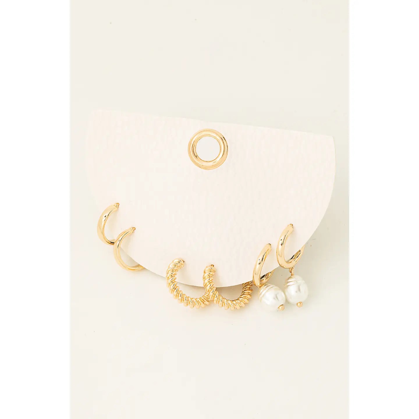 Three Pair Hoop Earring Set
