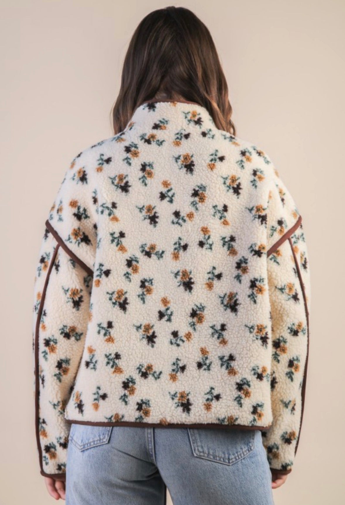 Floral Sherpa Jacket