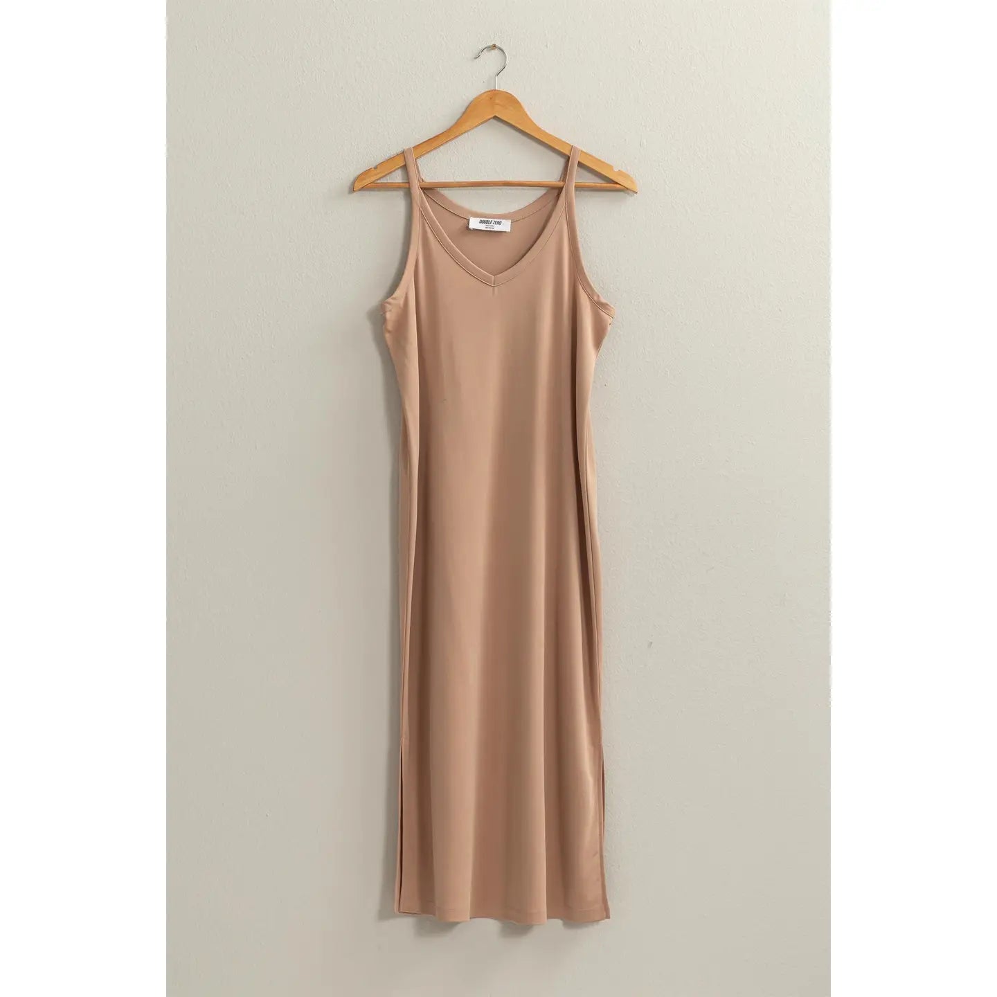 Soft V Neck Midi Dress