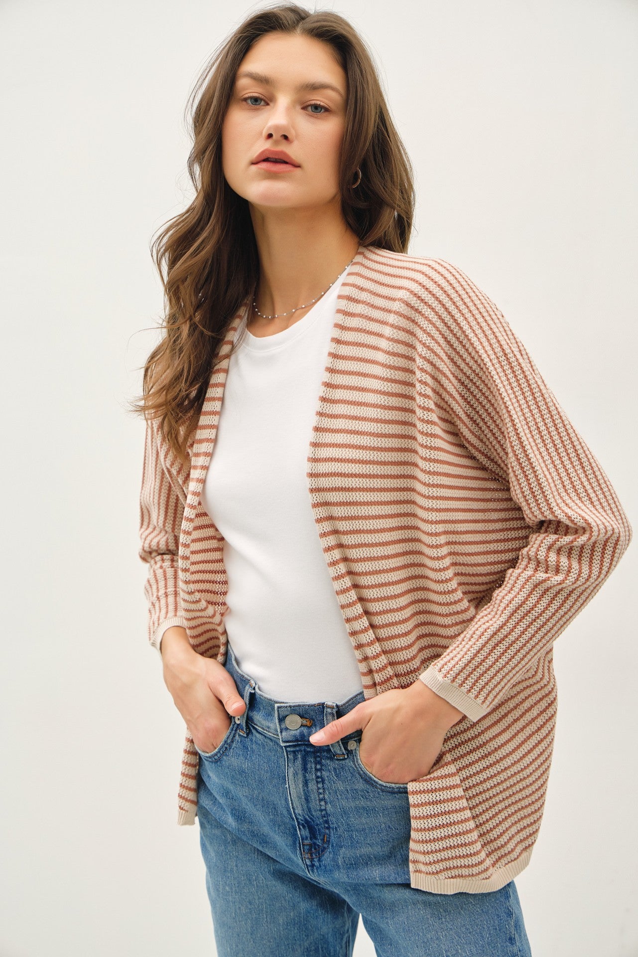 Auburn Stripe Cardigan