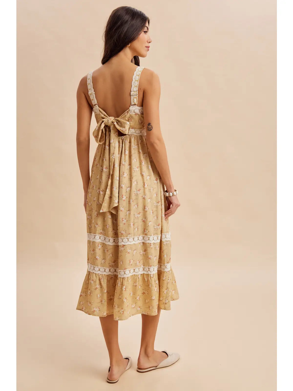 Lace Floral Maxi Dress