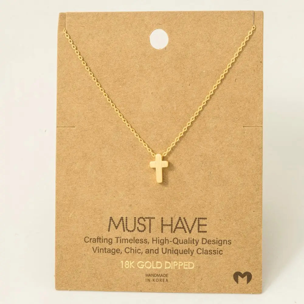 Mini Cross Necklace