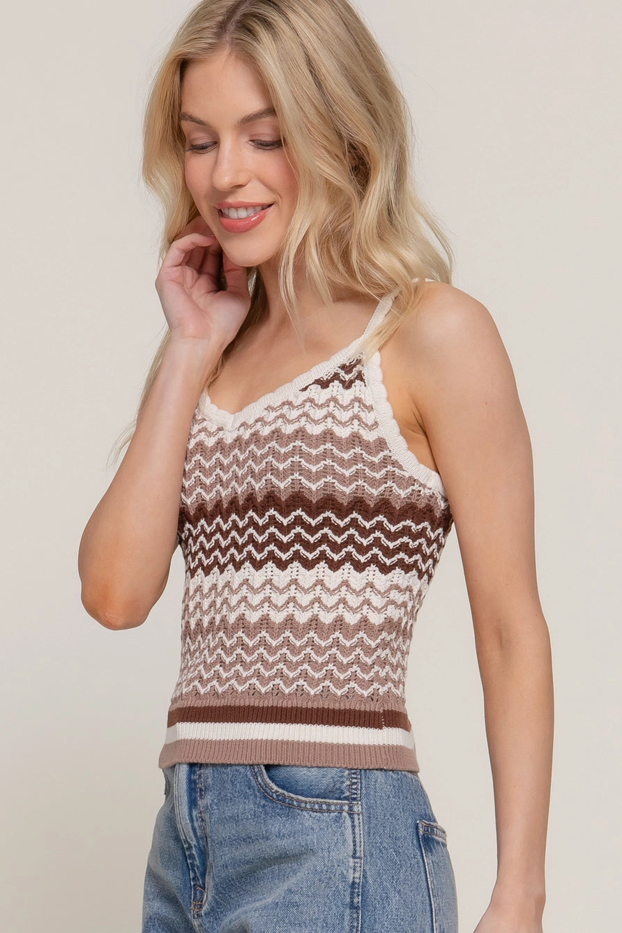 Multi Colored Sweater Cami