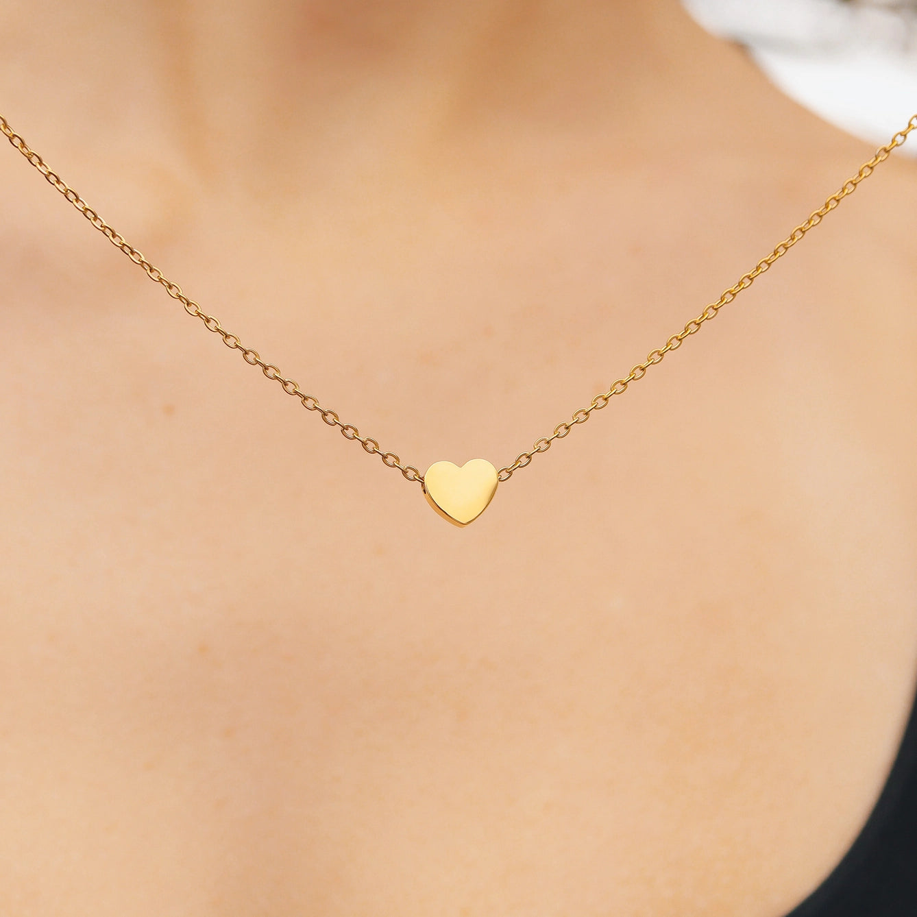 Heart Necklace-Gold