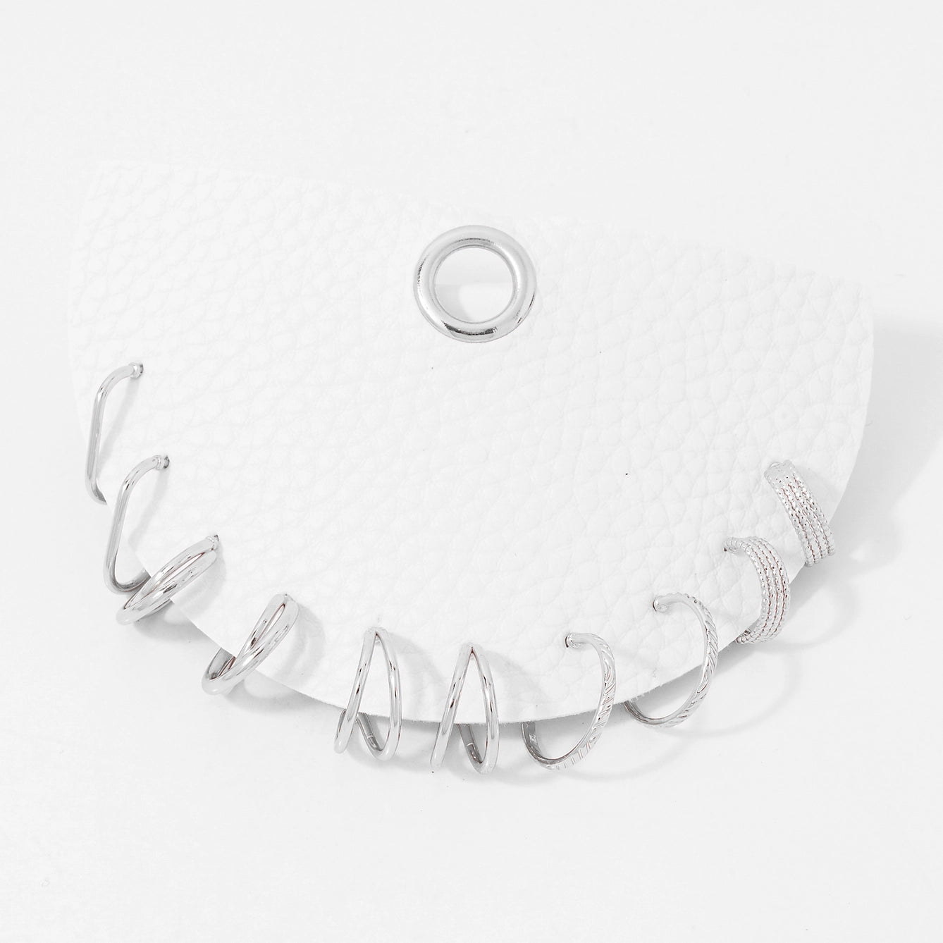 Mixed Hoop Set-Silver