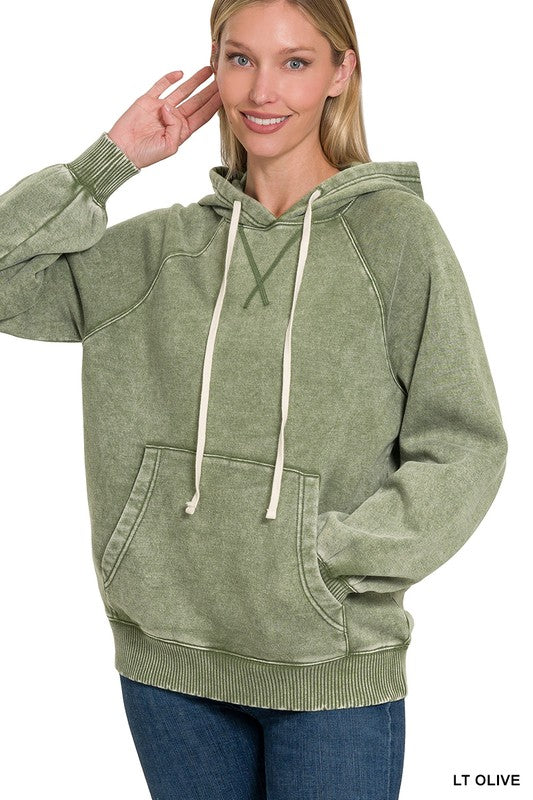 Olive Fleece Hoodie