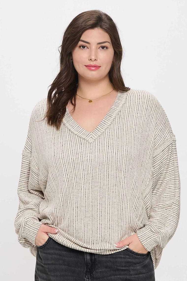 Striped Knit Top