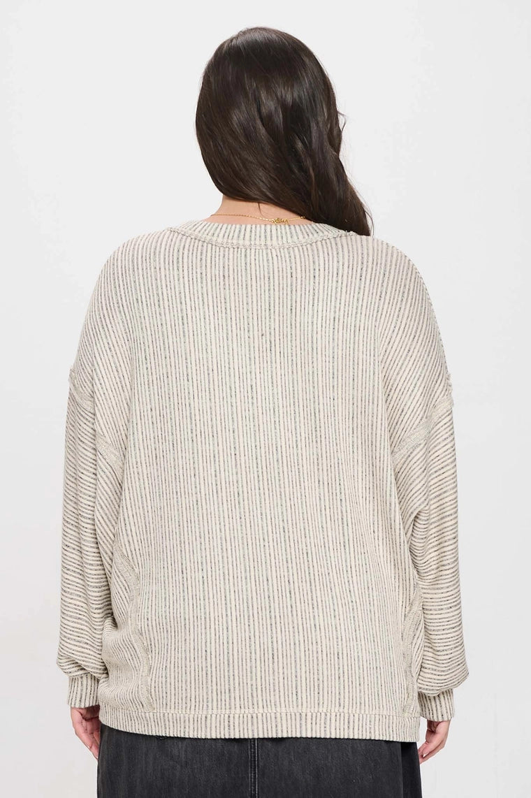 Striped Knit Top