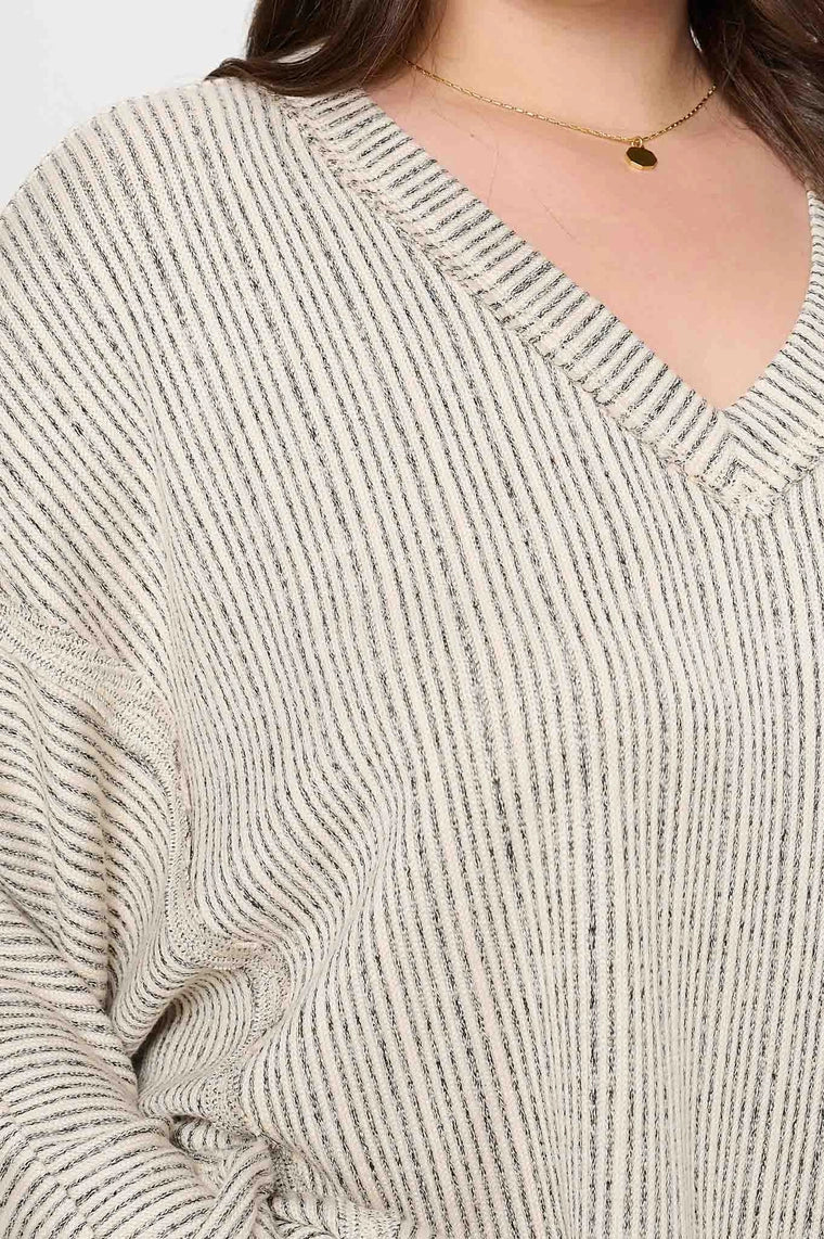 Striped Knit Top