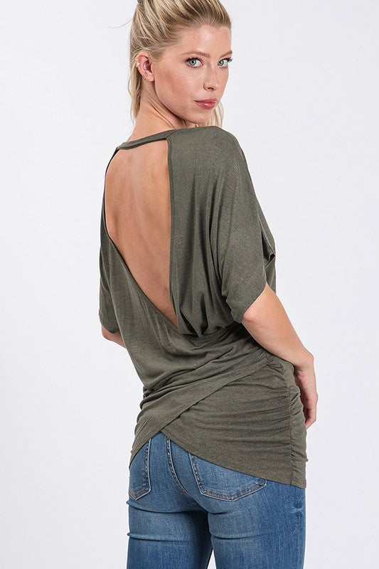 Stay Beautiful Top- Olive