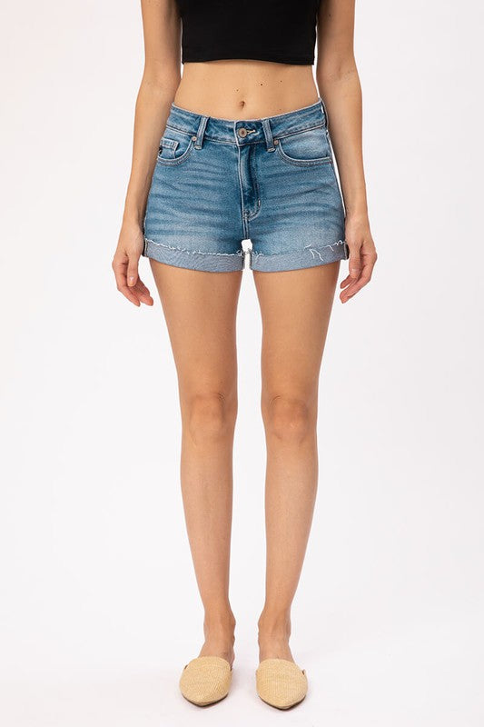 Medium Wash Kancan Shorts