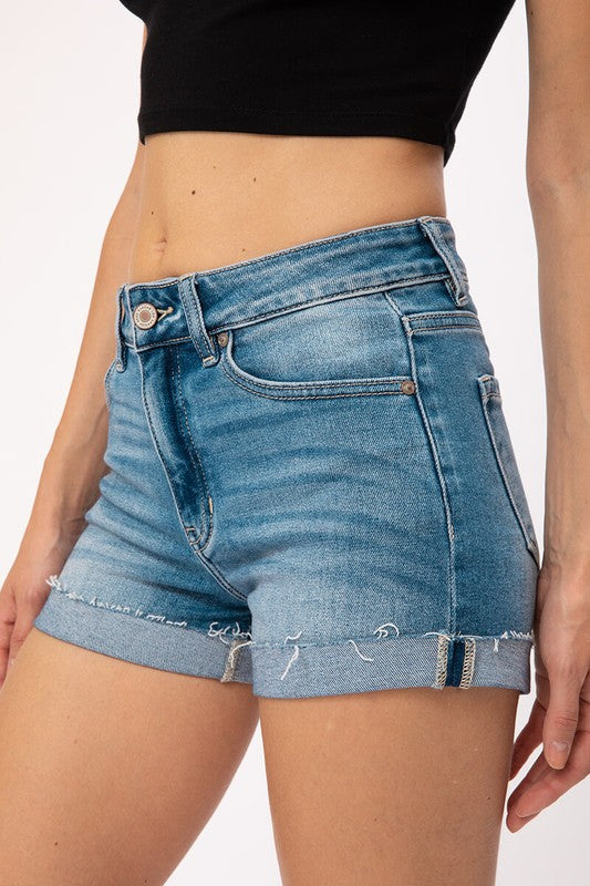 Medium Wash Kancan Shorts