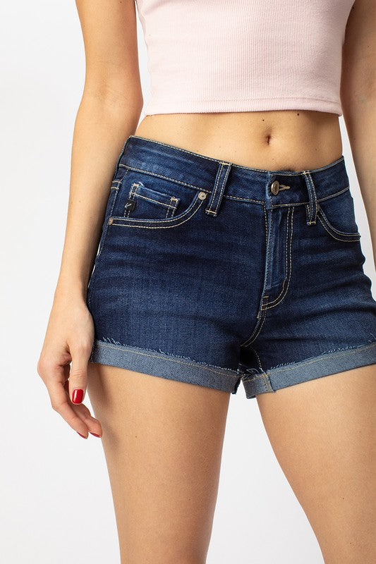 Now and Forever Dark Wash Kancan Shorts