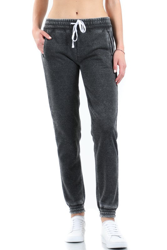 Cozy Up Joggers-Charcoal