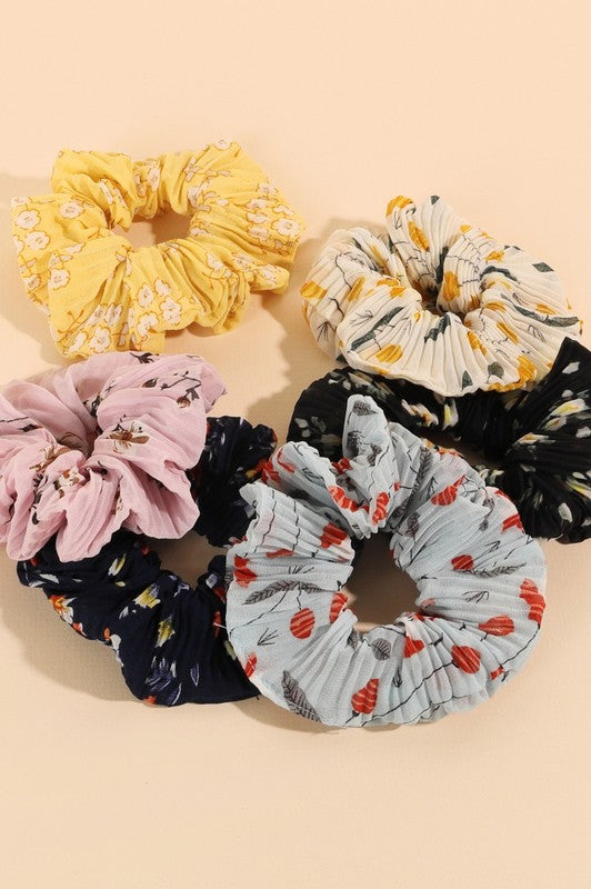 Floral Hair Scrunchie