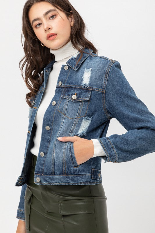 Pure Romance Blue Denim Jacket