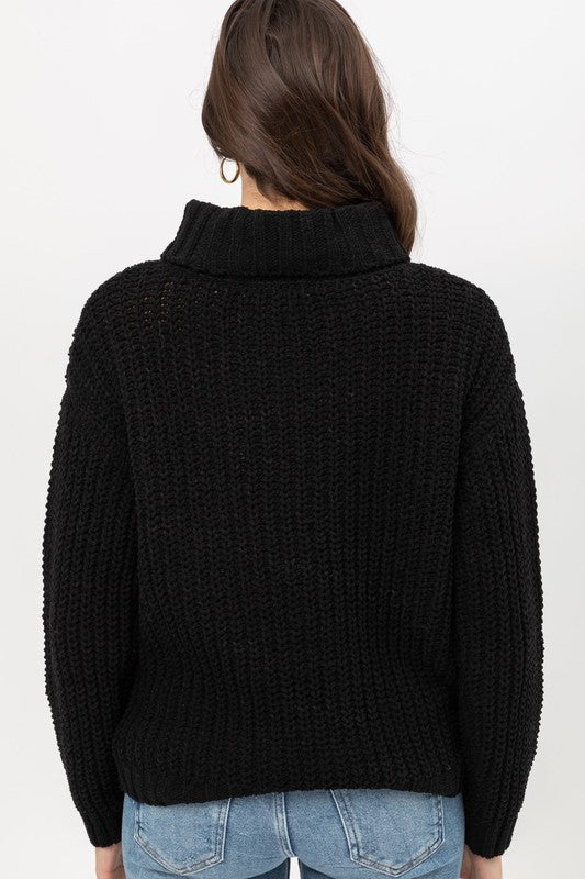 Everything You Need Black Sweater